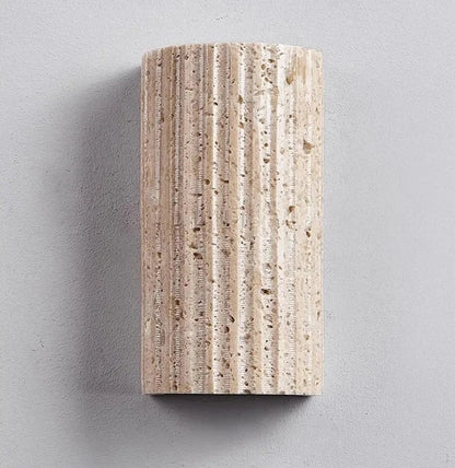TravertineLuxe – Luxury Stone Wall Light for Modern Homes