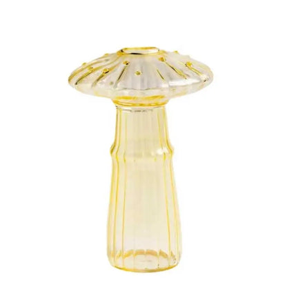 Colorful Glass Mushroom Decor Vase - Fesara