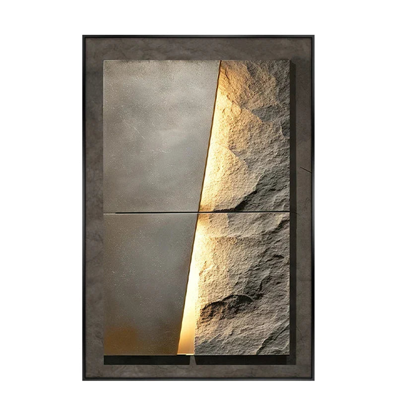 Stylish Stone Effect LED Ceramic Wall Light