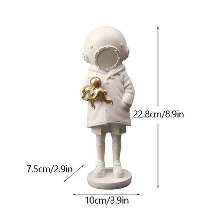 Banksy Figurines | Colorful Pop Art Decor | Home Office Sculptures