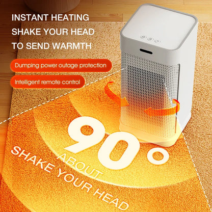 Portable Ceramic Hand Warmer with LED Night Light