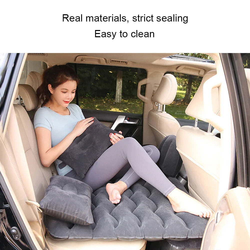 Portable Car Air Bed with Pillow & Repair Kit
