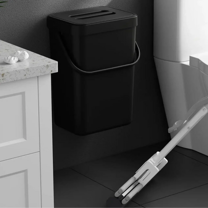 Small Space Saving Hanging Trash Can with Lid