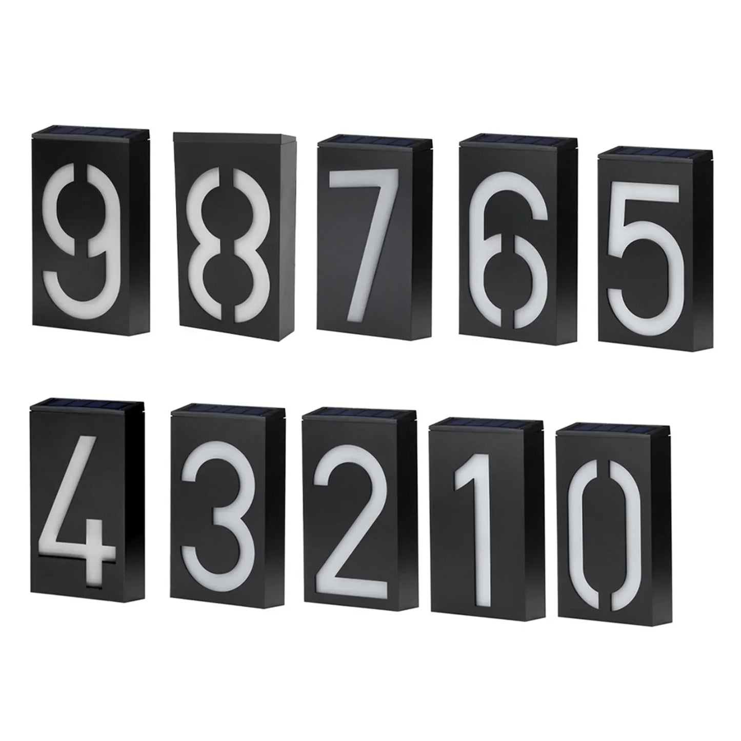 Bright Solar Powered House Number Lamp