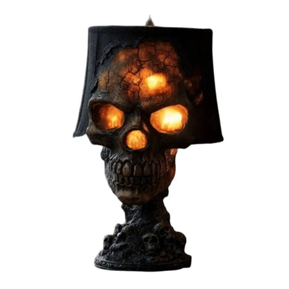 Spooky Skull Table Lamp Dark LED Light