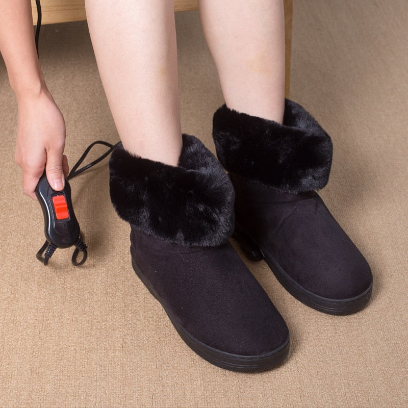 Warm Cozy Rechargeable Heated Slippers - Fesara