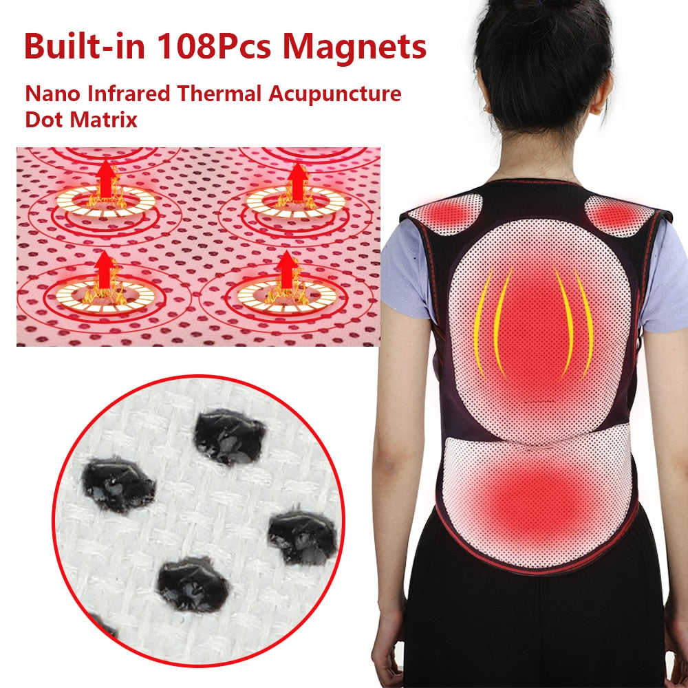 Therapeutic Heat Massage Back Support Belt