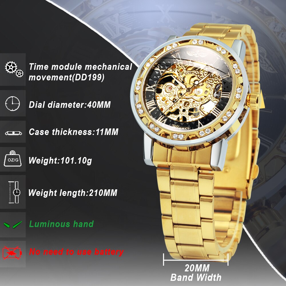 Stylish Mechanical Skeleton Men's Watch