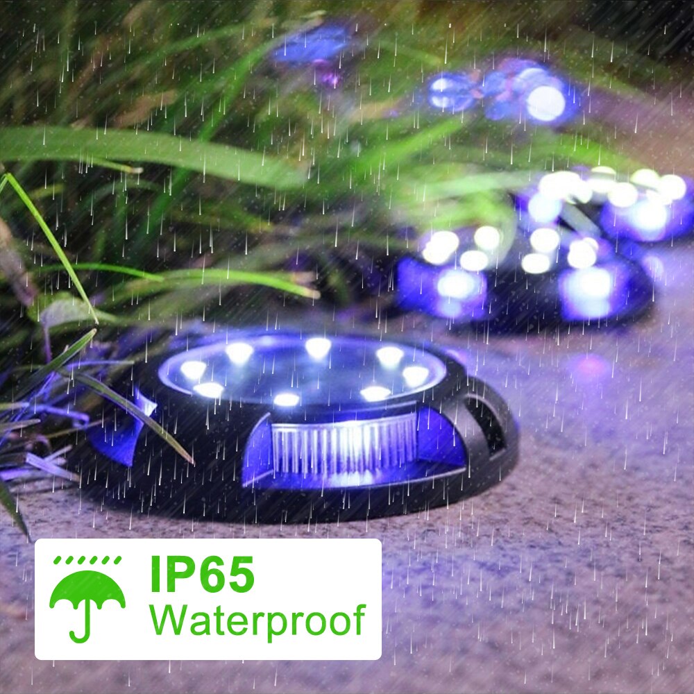 Colorful Outdoor Solar Powered Garden Lamp