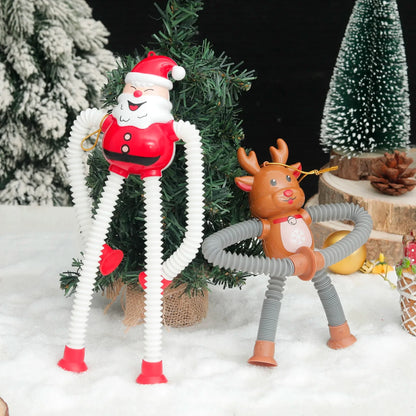 Colorful Christmas Baby Suction Toy Figures