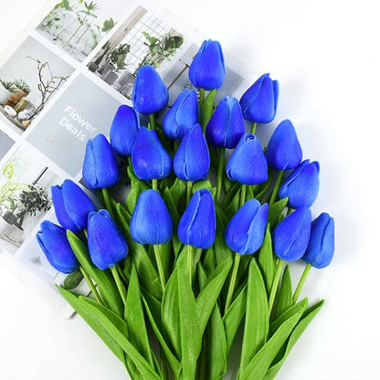 Beautiful Fake Tulip Arrangement with Realistic Petals