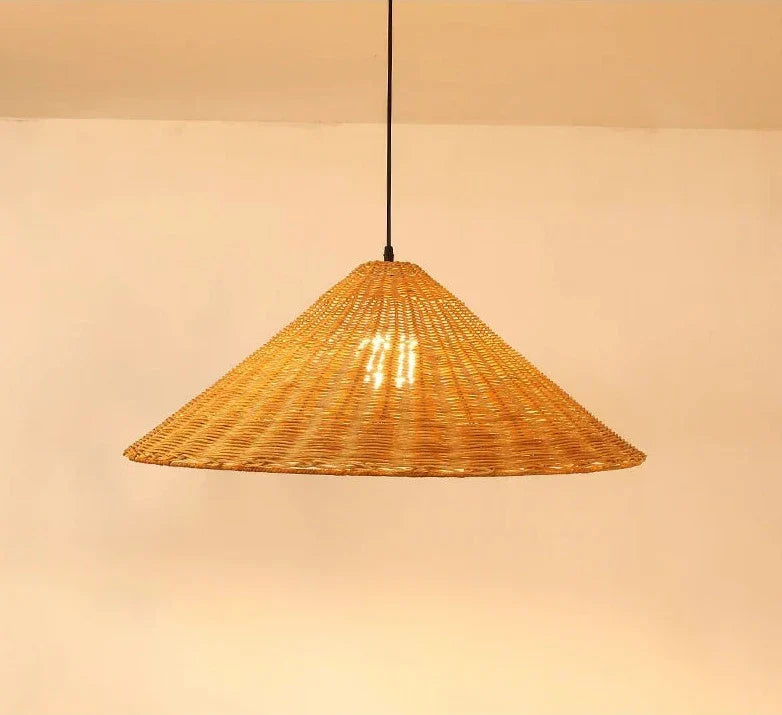 Natural Bamboo LED Hanging Light