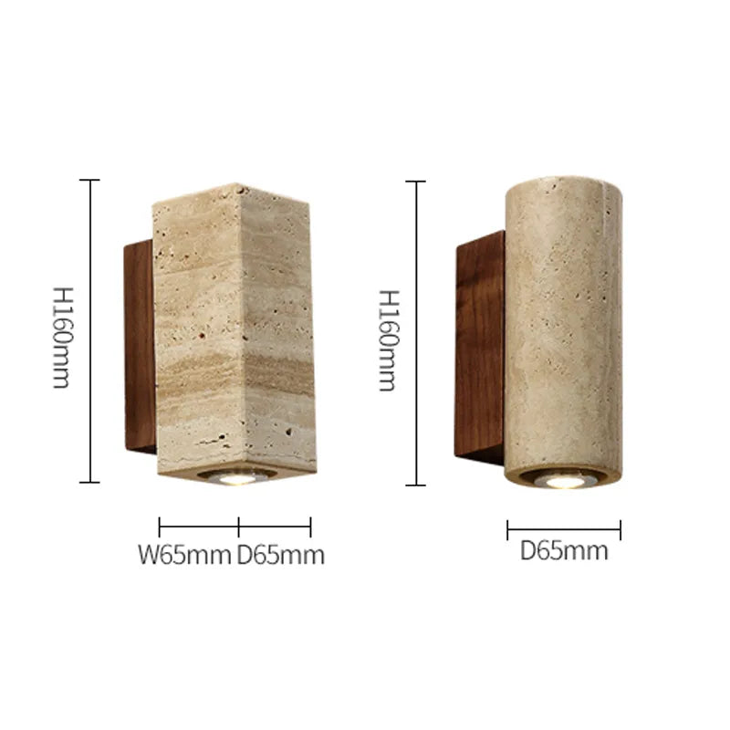 Stylish Stone LED Wall Light
