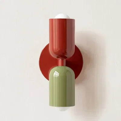 Simple Cream LED Double Wall Light For Home Decor