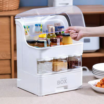 Space Saving Double Tier Spice Storage Rack - Fesara