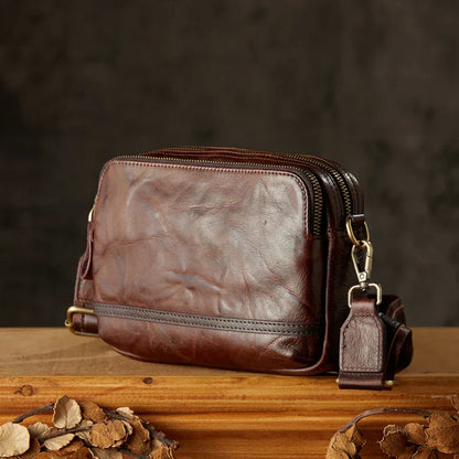 Classic Small Genuine Leather Crossbody Bag