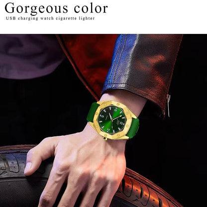 Fesara Rechargeable Electronic Flameless Lighter Watch
