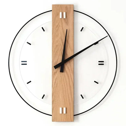 Quiet Wooden Silent Sweep Clock