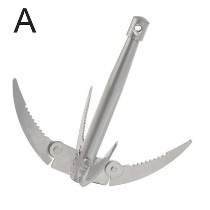 Durable Folding Boat Anchor with Secure Grip Hook - Fesara