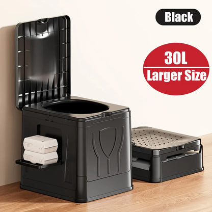 Collapsible Outdoor Toilet Seat Extra Large Portable