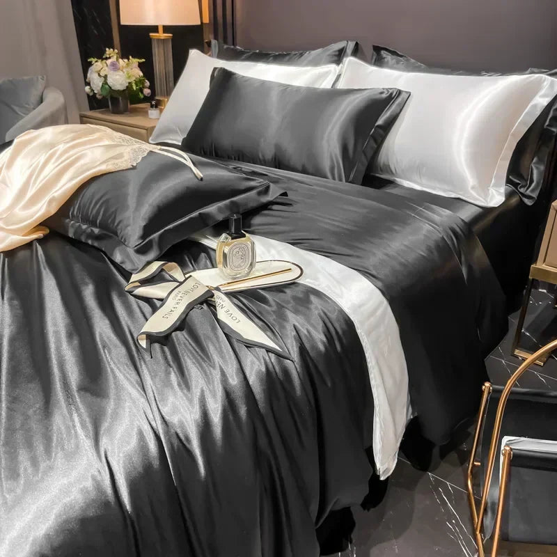 Soft Silk Luxury Bed Sheets Set