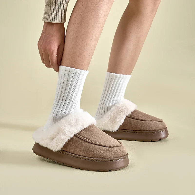 Warm Cozy Fuzzy Slippers for Women Indoor