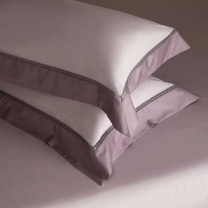 Luxurious Purple Cotton Bedding Set