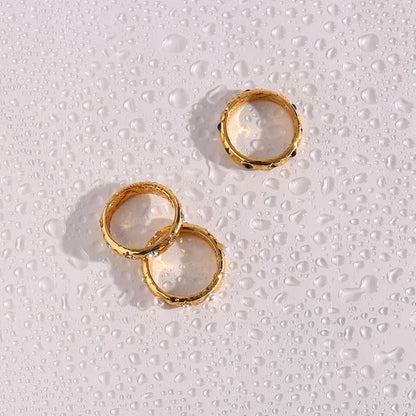Luxury Diamond Star Studded Gold Ring