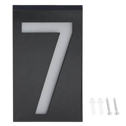 Bright Solar Powered House Number Lamp