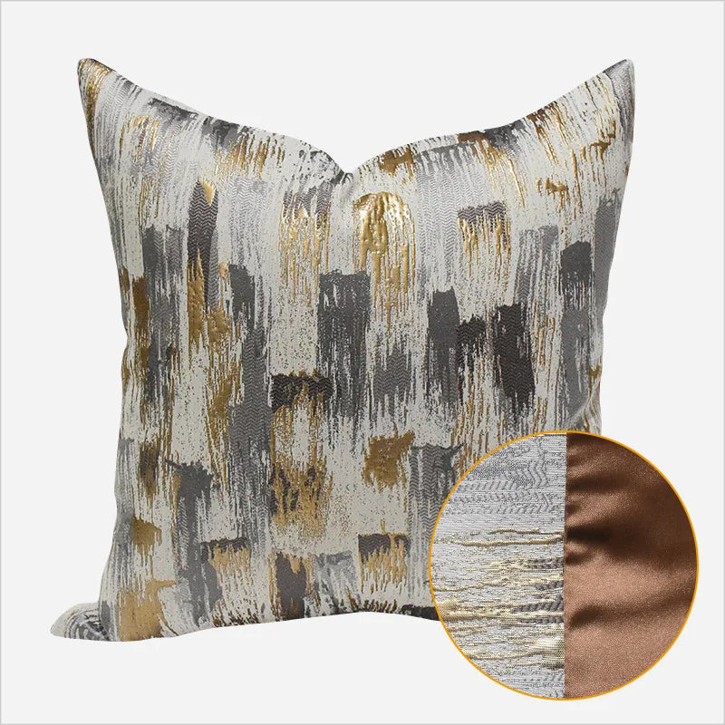 Soft Decorative Pillowcase with Geometric Pattern