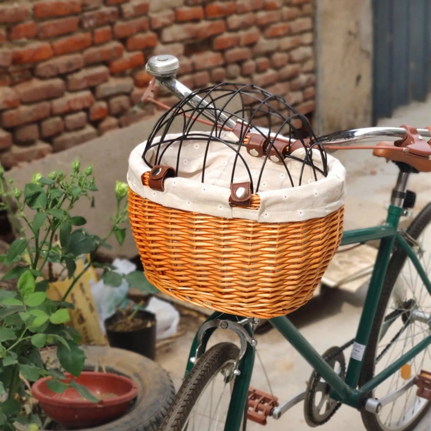 Durable Pet Bike Carrier Basket