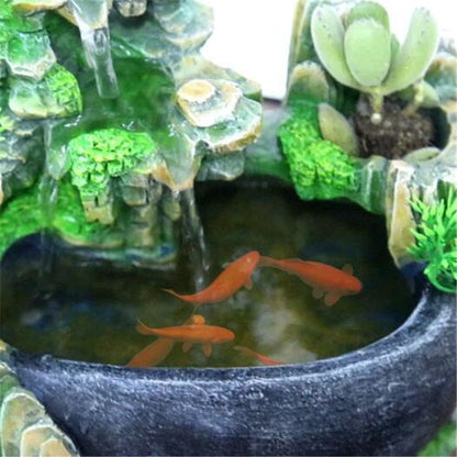 Soothing Desk Fountain with LED Light for Home Decor