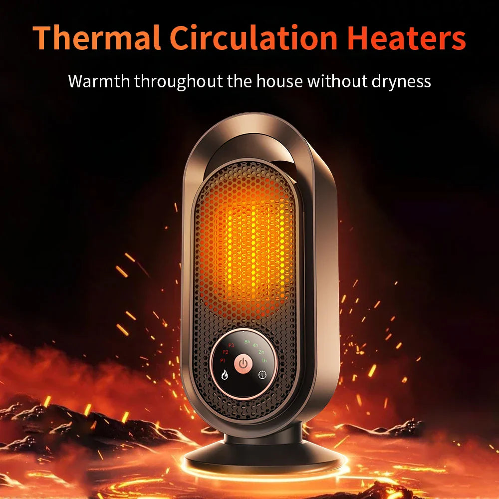 Compact 1000W Personal Space Heater for Home Office