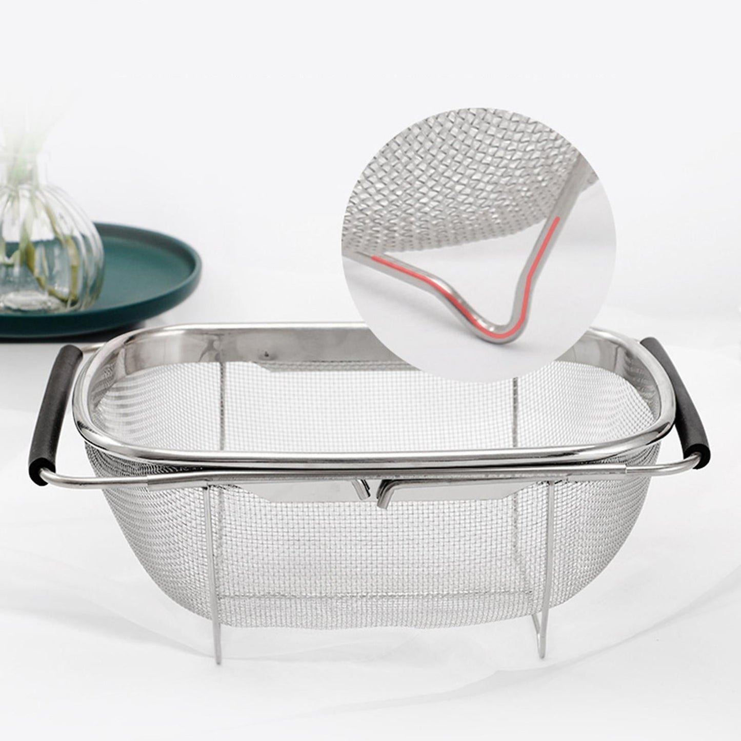 Space Saving Adjustable Dish Drying Rack