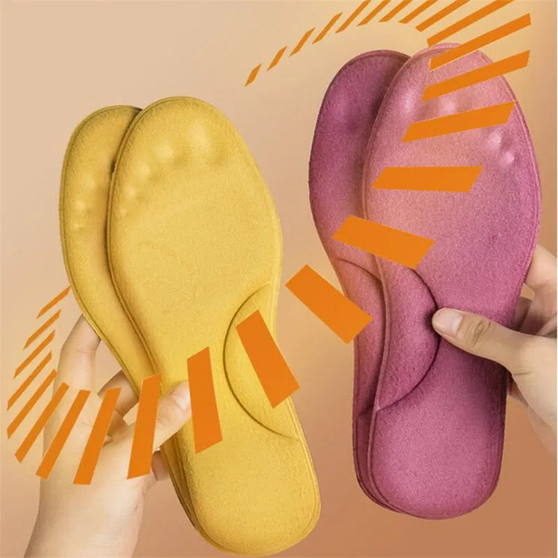 Warm Heated Insoles with Memory Foam for Men Women - Fesara