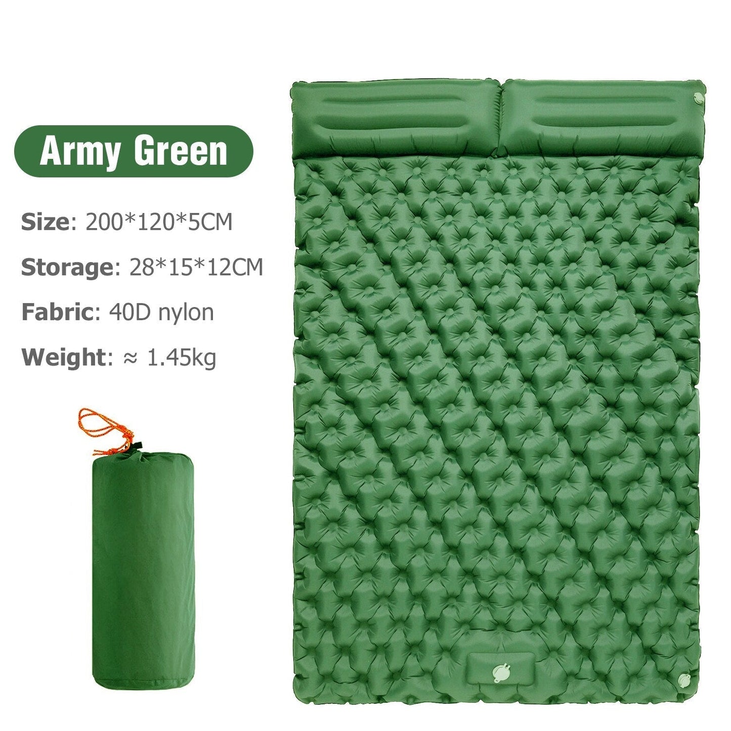 Comfy Outdoor Inflatable Camping Air Bed with Pillow