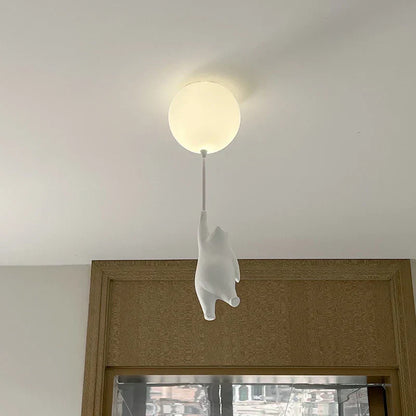 Colorful Teddy Bear Hot Air Balloon Lamp