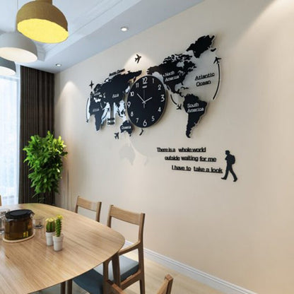 Creative 3D DIY Wall Clock Art Decor