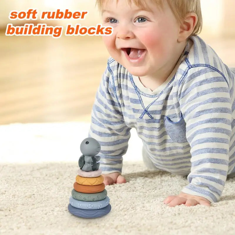Soft Play Stacking Rings for Baby Development