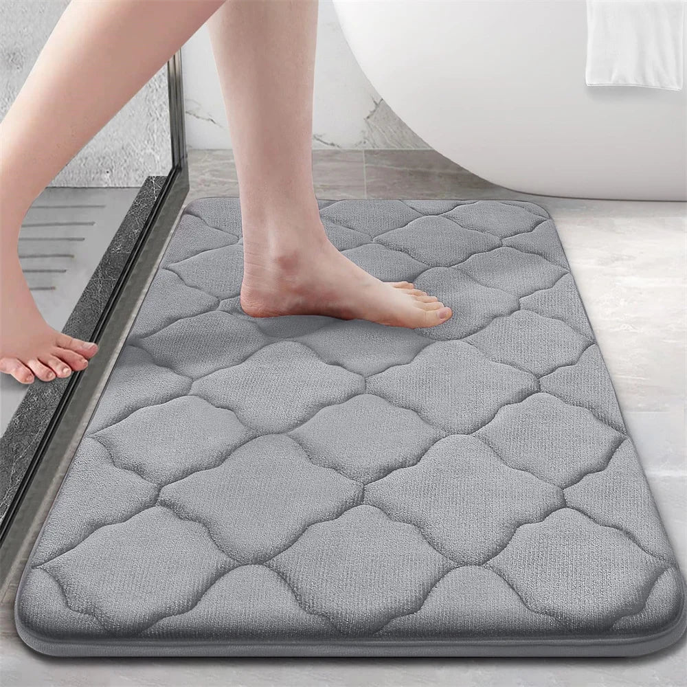 Gentle Grip Bathroom Mat for Slip Resistant Floors