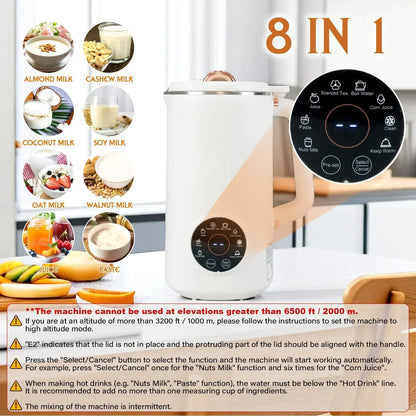 Easy Plant Milk Maker Machine for Nuts, Oats, and Soy