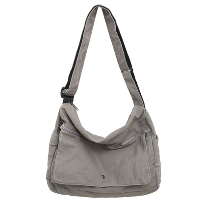 Practical Canvas Crossbody Messenger Bag for Daily Use