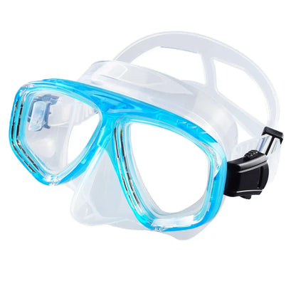 Premium Dive Mask Snorkel Set with Wide View Lens
