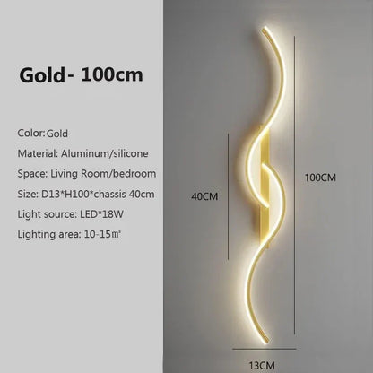 Slim LED Stripe Wall Light