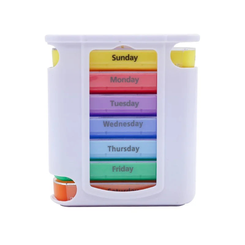 Daily Pill Box Organizer 7 Day Portable Case
