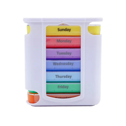 Daily Pill Box Organizer 7 Day Portable Case