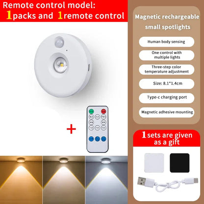 Motion Activated LED Night Light, Dimmable Battery Lamp