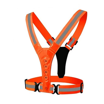 Bright Rechargeable LED Safety Vest with Adjustable Fit - Fesara