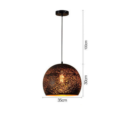 Rustic Metal Pendant Light in Classic Industrial Style