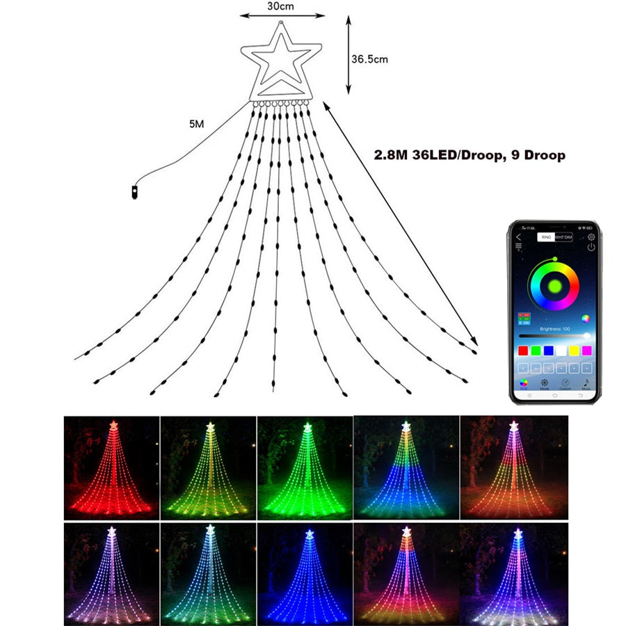 Colorful LED Fairy Christmas Tree Lights - Fesara